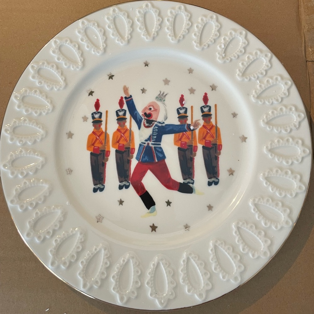 Anthropologie New York City Ballet Nutcracker Dessert Plate
